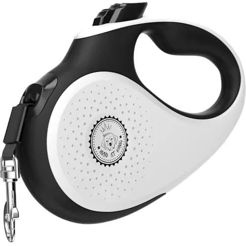 HUND IST KÖNIG Rollleine Hundeleine 8m für kleine & große Hunde | Hochwertige Hundeleine ausziehbar mit bequemen Griff | Robuste Ausziehleine | bis 50kg