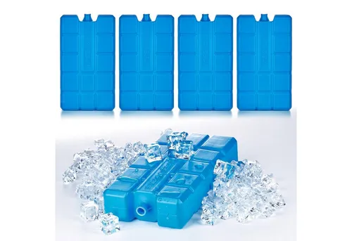 BigDean Kühlakku 4x Kühlakkus je 200ml 12h Kühlung für Kühltasche & Kühlbox Made i, Natürliche Kühlflüssigkeit, Robustes HDPE-Kunststoffgehäuse.