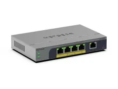Netgear 5PT GB Plus Switch W/PoE+ GS105EP - 1 Gbps - Switches mit 5 Ports und PoE+, ideal für die Stromversorgung von Geräten über das Netzwerk, perfekt für kleine bis mittelgroße Netzwerke.