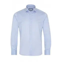 ETERNA Slim Fit 1863 Hemd Langarm Haifischkragen - Herrenhemden aus bügelleichter Baumwolle mit eleganten Streifen in Blau, ideal für einen stilvollen Auftritt im Büro oder bei besonderen Anlässen.