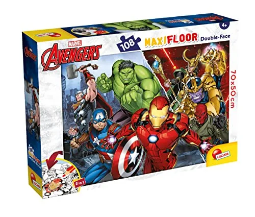 Liscianigiochi Marvel Puzzle DF MAXIFLOOR 108 Avengers