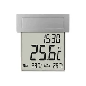 TFA 30.1035 Thermometer silber - Präzises Außenthermometer, elegantes Design und einfache Ablesbarkeit