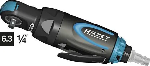 HAZET Mini Ratschenschrauber 9020P-2 - 6,3 mm (1/4 Zoll) Vierkant, vibrationsarm und ideal für präzises Arbeiten mit hohem Drehmoment