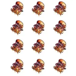 Haarklammern: 12 Stück Mini Haarspangen Blumen-Design & Geschenk für