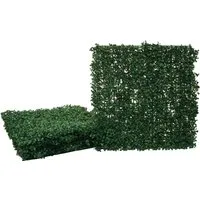 MCW Wandfliese Grün 49x4 cm - Sichtschutz für Garten und Balkon - Sichtschutz aus Kunststoff, UV-beständig und individuell zuschneidbar. Perfekt für mehr Privatsphäre auf Balkon, Terrasse oder im Garten.