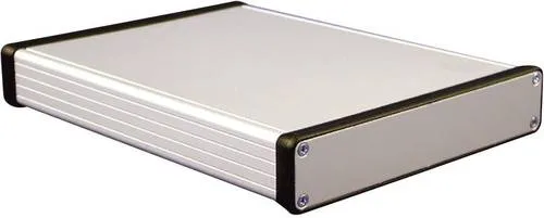 Hammond Electronics 1455N1601 Profil-Gehäuse aus Aluminium - Aluminium Gehäuse 160 x 103 x 53 mm, robust und ideal für universale Anwendungen mit einem stabilen Kunststoffrahmen.
