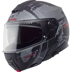 Schuberth C5 Klapphelm Globe black schw.-grau Gr. L - Motorradhelm, ECE-zugelassen, ideal für alle Jahreszeiten mit optimaler Belüftung und kratzfestem Visier, perfekt für unisex Erwachsene.