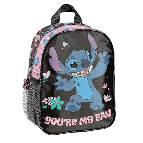 PASO Unisex Kinder Lilo und Stitch Schulrucksack, 28 x 22 x 10 cm, mehrfarbig, 28 x 22 x 10 cm