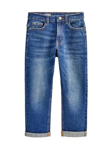 Next Loose-fit-Jeans - Bequeme Loose Fit Jeans mit fünf Taschen für Kinder, aus 99% Baumwolle für hohen Tragekomfort und ideale Passform.