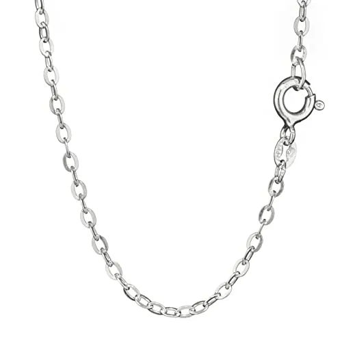 NKlaus 50cm Ankerkette 925 Silber elegante Halskette Breite: 1,9mm Collier 2,21g schwer 5294