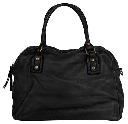 Shopper SAMANTHA LOOK - Elegante Damen-Handtasche aus echtem Leder - Handtaschen-Kategorie: Hochwertiger Shopper aus 100% Rindleder, Made in Italy, mit 2 Hauptfächern und abnehmbarem Schultergurt für vielseitige Tragmöglichkeiten und optimalen Stauraum.