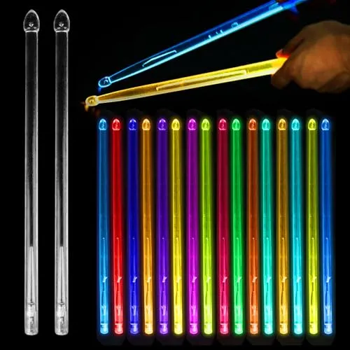 5A Drumsticks LED Leucht Trommelstock Aufladbar