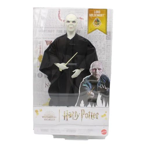 Mattel Harry Potter Lord Voldemort Puppe - Detailgetreue Lord-Voldemort-Figur aus den Harry-Potter-Filmen mit beweglichen Gelenken für kreative Spielposen. Ideal für Sammler und Fans, die magische Szenen nachspielen möchten.