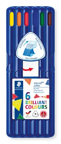 STAEDTLER® Farbstifte 6ST ergo soft® jumbo 158 SB6 Buntstifte Holzstifte NEU&OVP