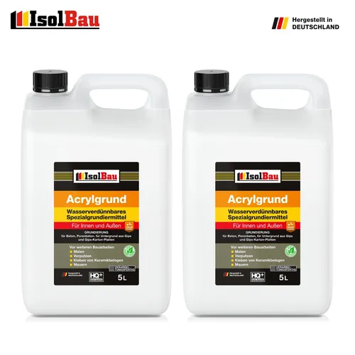Isolbau Acrylgrund 10 L  Tiefengrund Universal Grundierung Absolute Profiware