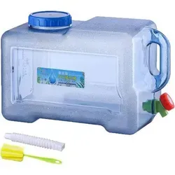 Wasserkanister 18L BPAfrei Hahn Schraubdeckel Camping Blau Upgrade 18L