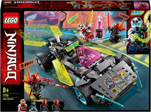 Lego 71710 Ninjago Ninja-Tuning-Fahrzeug - 419 Teile, kreatives Spielset mit veränderbaren Flügeln und 4 Baufiguren für Jungen und Mädchen ab 8 Jahren