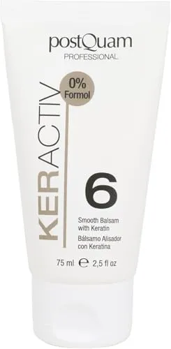 PostQuam - Keratin Haarserum zum Glätten der Haare - KerActiv Glättungsbalsam Nr. 6 - Dauerhafte Glättung und Tiefenbefeuchtung mit Keratin und Weizenprotein - 75 ml