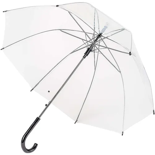 Automatik Stock-Regenschirm transparent 88cm Stockschirm Schirm durchsichtig