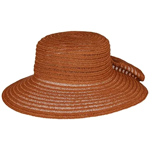 Mayser Cilina Hut Flapper mit Schleife Made in EU Damen Frühling Sommer rost One Size