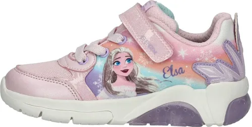 Geox J FADINLIGHT GIRL Blinkschuh Sneaker - Sneaker für Mädchen mit Disney Frozen Design und blinkenden Lichtern, ideal für kleine Fashionistas, die Spaß und Stil lieben.