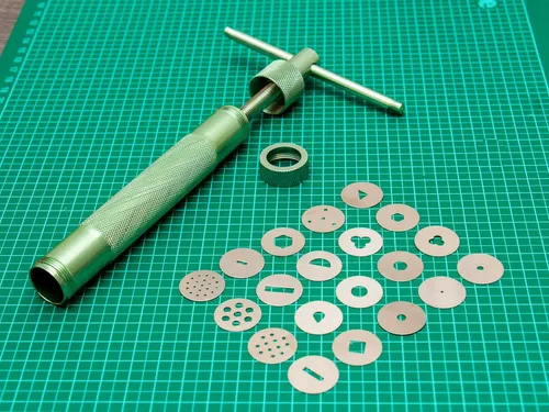 KitchenCraft Sugarcraft Gun Fondant Presse Set Motive Gras Seile Bänder Schnüre