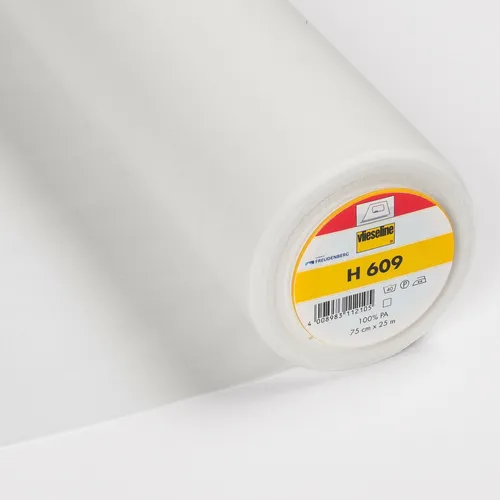0,5m Freudenberg Vlieseline H609 weiß 75cm breit Bügeleinlage Vilene