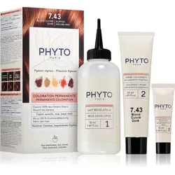 Produktbild Phyto Color Haarfarbe ohne Ammoniak Farbton 7.43 Copper Golden Blonde 1 St.
