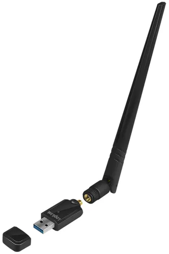 LogiLink WLAN Dual-Band USB 3.0 Adapter mit Antenne - WLAN-Zubehör für schnelle kabellose Verbindungen mit bis zu 876 Mbit/s – ideal für Streaming und Gaming.