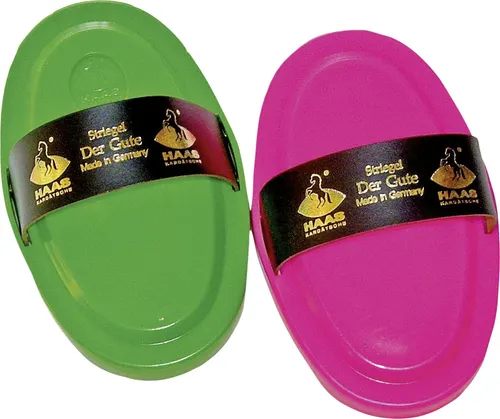 Kerbl Pferde-Striegel Der Gute mit Lederschlaufe