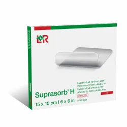 Suprasorb H Hydrokolloidverband dünn 15x15 cm - 5 Stück - Arzneimittel für Wundversorgung, bietet optimale Feuchtigkeitsregulation und schützt vor äußeren Einflüssen.