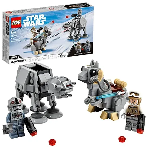 LEGO 75298 Star Wars AT-AT vs. Tauntaun - Bauset mit Luke Skywalker und AT-AT Pilot Minifiguren, ideal für kreative Abenteuer und Nachstellungen von Hoth-Schlachten