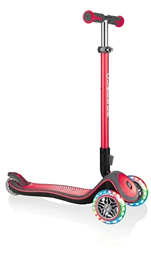 GLOBBER Scooter ELITE DELUXE LIGHTS in rot von Globber