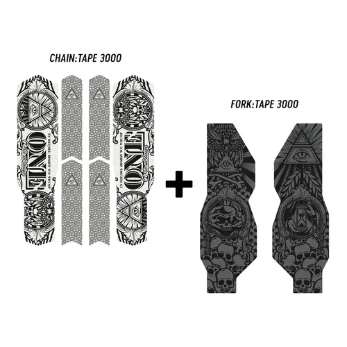 Riesel Design Fahrrad Schutzfolie Aufkleber Rahmenschutz Set Gabel & Hinterbau