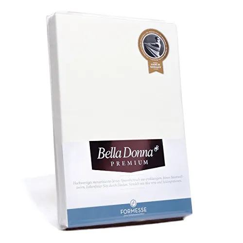 Formesse – Bella Donna Premium. Luxus Jersey Spannbettlaken 200x220-200x240cm - bis 30cm Höhe - Baumwollzwirn,3% Elastan, Aloe Vera, Arganöl, merzerisiert/Spannbetttuch aus Deutschland Hellanthrazit