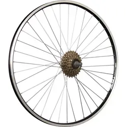 28 Zoll Fahrrad Hinterrad 7-fach mit Schraubkranz Set