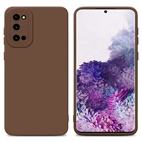 Cadorabo Hülle kompatibel mit Samsung Galaxy S20 Schutzhülle TPU Silikon Case Liquid Design mit Kameraschutz Slim Kratzfest Weiche Gummi mit Rundumschutz Case Hülle für Galaxy S20 in Braun