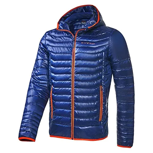 Black Crevice Herren Isolationsjacke, blau/orange, M - Funktionsjacken - Hohe Wärmeisolierung durch 120g Wattierung und wind- sowie wasserabweisend für optimalen Schutz bei Outdoor-Aktivitäten.