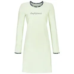 Ringella Nachthemd Sleepshirt mit Motivdruck und Rundhalsausschnitt grün 46