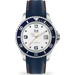 Ice-Watch ICE steel White Blue (Large) – Stylische Herrenarmbanduhr