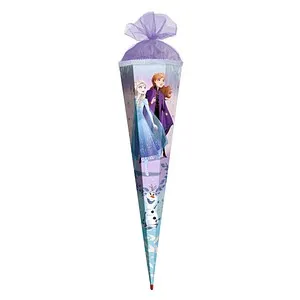ROTH Schultüte 85cm Disney Frozen mit Tüllverschluss - Schultüte 85cm im Disney Frozen Design, ideal für den Schulstart und verzaubert kleine Mädchen mit ihrem funkelnden Tüllverschluss.