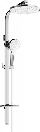 Mexen Q05 Duschsäule, Chrom/Weiß in weiß von MEXEN