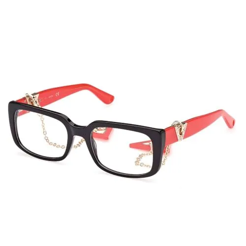 Guess Brillenfassung GU2959 005 53 Damen - Damen Brillenfassung aus hochwertigem Azetat in elegantem Schwarz, ideal für einen stilvollen Look. Inklusive Original-Etui für sicheren Transport.