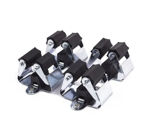 Benson Tools Bommelmütze 4x Werkzeughalter Gerätehalter Garten (Für die Gartenhütte, Gartnschuppen, Garage, Werkstatt) Gummiräder für besonders guten Halt