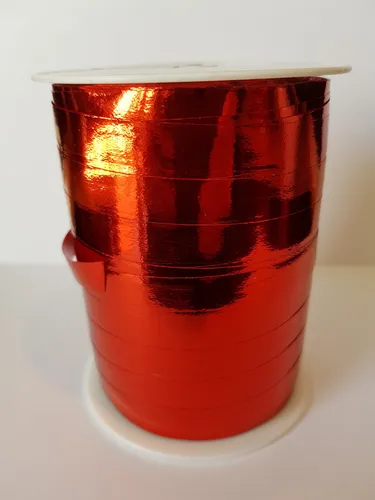 Polyband/Ringelband/Kräuselband Metallic 10mm/250m Rot GM10-609