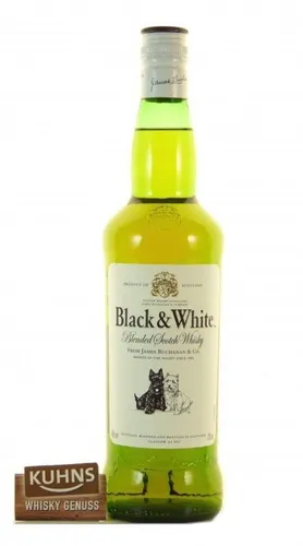 Black & White Blended Scotch Whisky 1,0 L 40% - Schottischer Blended Malt Whisky mit 40% Alkoholgehalt, ideal für Genießer und perfekt für besondere Anlässe.