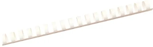 Albyco Plastikbinderücken, 21 Ringe, ø 10 mm Weiß, Bindet bis 65 Blatt 100