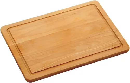 KESPER® Schneidebrett Schneidebrett Buche 29 x 19,5 cm Servierbrett mit Saftrille, (1-St)