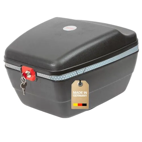 Gerda Fahrradkoffer schwarz - abschließbar und sicher - Fahrradtaschen: Robuster Fahrradkoffer aus Hartkunststoff, abschließbar für maximale Sicherheit und ideal für Radsportler.