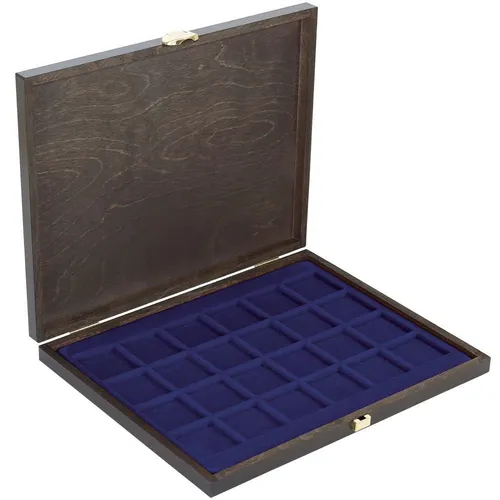 Lindner Echtholz-Münzkassette CARUS-1 S2491-2124ME Neu